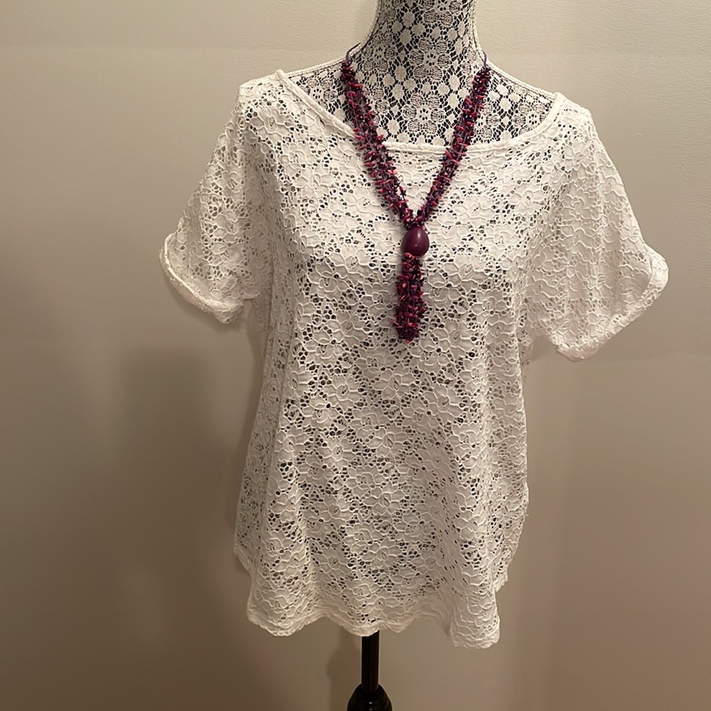 Laundry by Shelli Segal white top size Large
